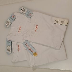 4-pack white tee shirts